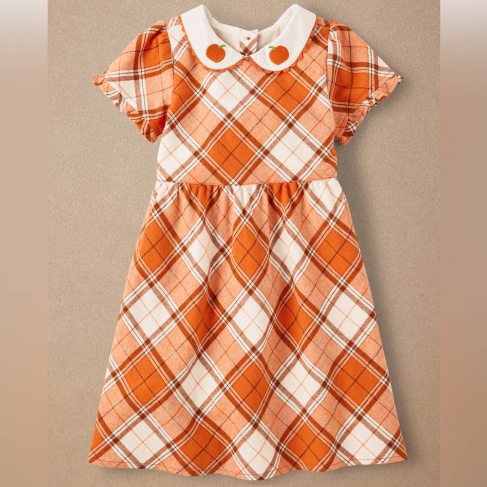 Gymboree little pumpkin dress with Peter Pan color